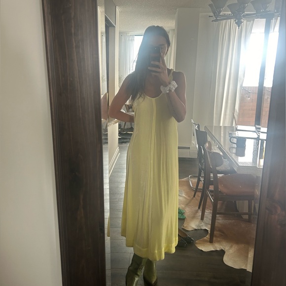 GANNI Yellow Slip Dress - Picture 8 of 8